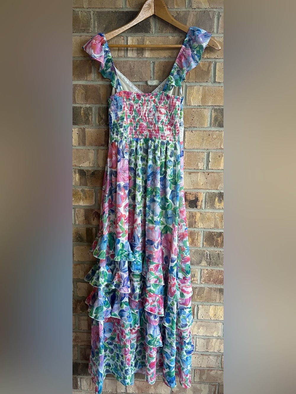 SO Tiered Floral Maxi Dress—Size Medium - Picture 6 of 6